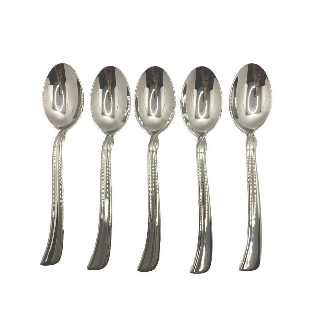 Lenox Simply Fine Twist 5 Piece Teaspoon Set 18/10 Stainless Vietnam New